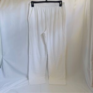 Unknown Brand Blair NWOT Woman's SZ M White Activewear Sweatpants Pull on Pants